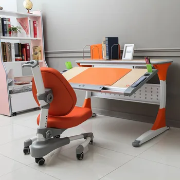 Adjustable Height Kids Furniture Study Desk And Chair Hy S100b