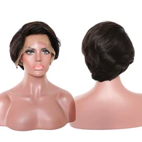 

Different hairstyles wigs virgin human hair brazilian pixie cut human hair wig, short bob cut wig