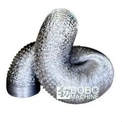 HVAC Fire Resistant Pre Insulated Pvc Flexible Aluminum Duct Making Forming Machine for Air Conditioning Ventilation