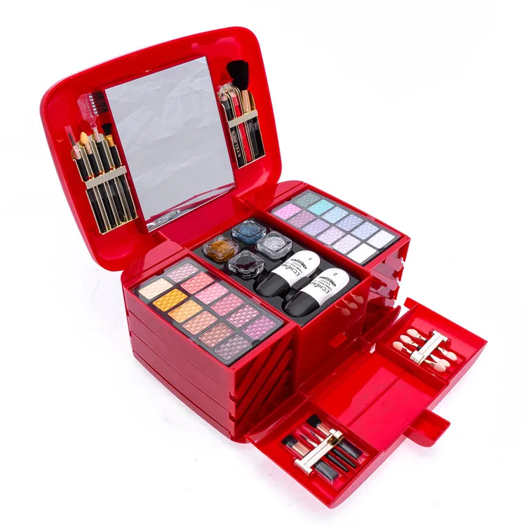 2019 New Cheap Cosmetics Gift Beauty Tool Kit High Quality Colorful