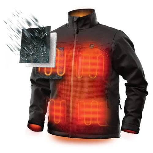 

Cheap 4XL Men's Self Warming Battery Powered Heated Jackets Liner Clothes For Motorcycle, Black&red