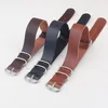 Handmade Retro Leather Strap With Five Rings Vintage Genuine Leather One Piece Watch Band