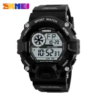 

SKMEI 1019 Men Digital Wristwatches Fashion Sport Watch Chronograph Alarm Glass Clock LED Military Man Sports Watches