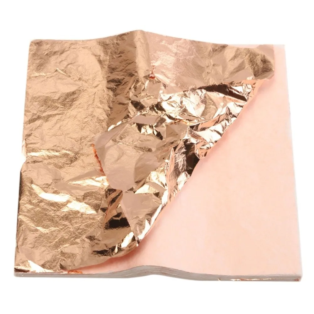 1000pcs Copper Leaf Leaves Sheets Foil For Gilding Decor (copper) 14*14