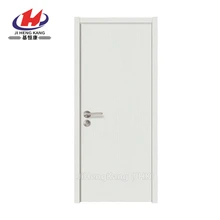 JHK-F02 الخشب الحبوب عادي الأبيض التمهيدي مصبوب نوم باب للبيع