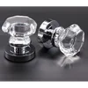 55MM CLEAR CRYSTAL GLASS MORTICE DOOR KNOB, CRYSTAL DOOR KNOB POLISHED CHROME, door knob interior
