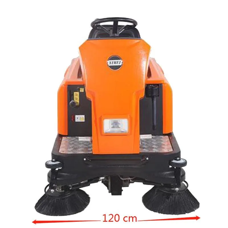 Outdoor Street Electric Power Rotating Brush Spray Water Ride On Seat