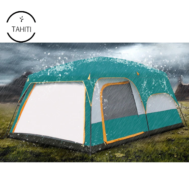 

Factory folding waterproof automatic large space pop up aluminum alloy 8 person camping tent
