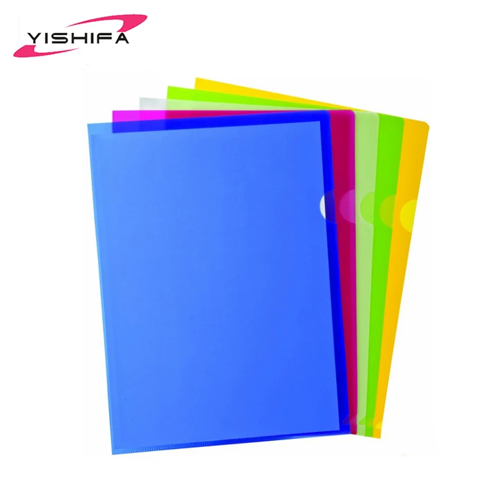 
Customized Printed Design A4 Folder PP Material L Shape Folder 