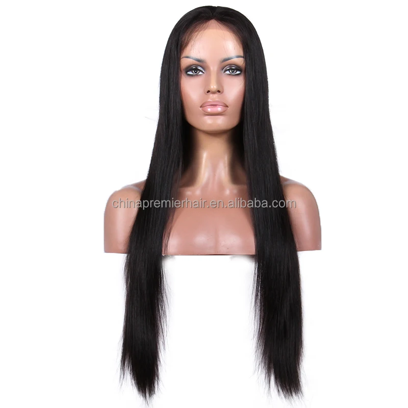 

Overnight Delivery 100% Brazilian Remy Human Hair Silk Straight Glueless Lace Front Wig