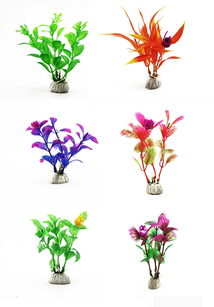 Height 10cm 4inch Nihao Aquarium Simulation Plants Artificial Plastic