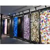 Backlit colors agate marble slab