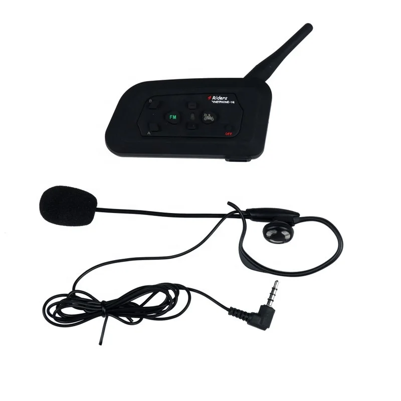 

Waterproof 1000M 4 User speak At The Same Time Intercom Football Referee Headset Full Duplex V4C talkie walkie