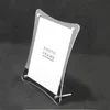 A4 Eco-friendly Single Side Square Shape Acrylic Photo Frames with One Metal Holder