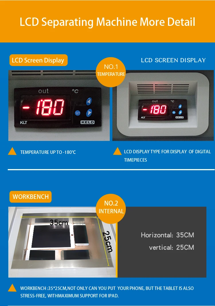 lcd display freezing temperature factory