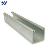 China Supplier Galvanized steel c channel size chart for Supporting System