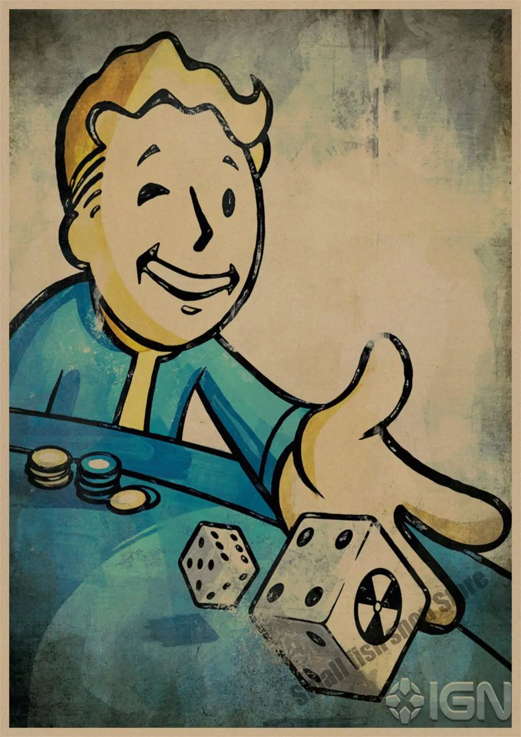 Fallout Series Game retro Poster Retro Kraft Paper Bar Cafe Home Decor ...