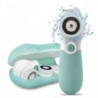 

New Products 2019 facial pore mini rechargeable electric silicone cleanser waterproof cleansing facial spin brush