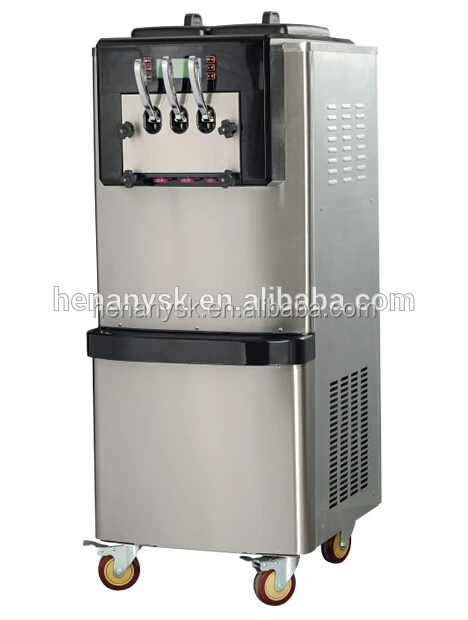 BX368C The Vertical Soft Ice Cream Machine With 16 Soft Hard Is Adjustable Ice Cream Maker Hot Sale