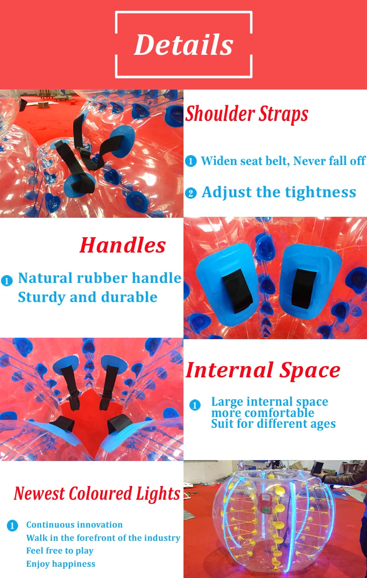 Haotong new style  human inflatable bumper bubble ball/body bumper ball for sale 