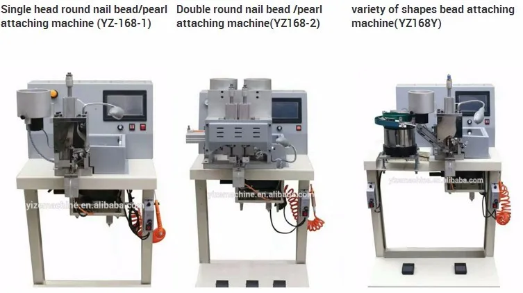 Automatic Garment Pearl Setting Machine Duct Beading Fixing Stringing ...