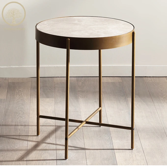 

2019 new round metal coffee table for tea coffee table, Mix color