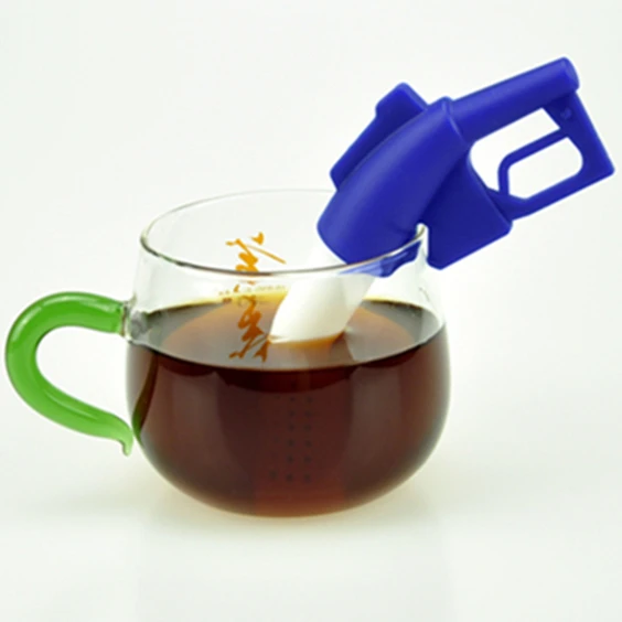 

Gasoline fuel shape Silicone Refuel tea infuser, Available for panton colores