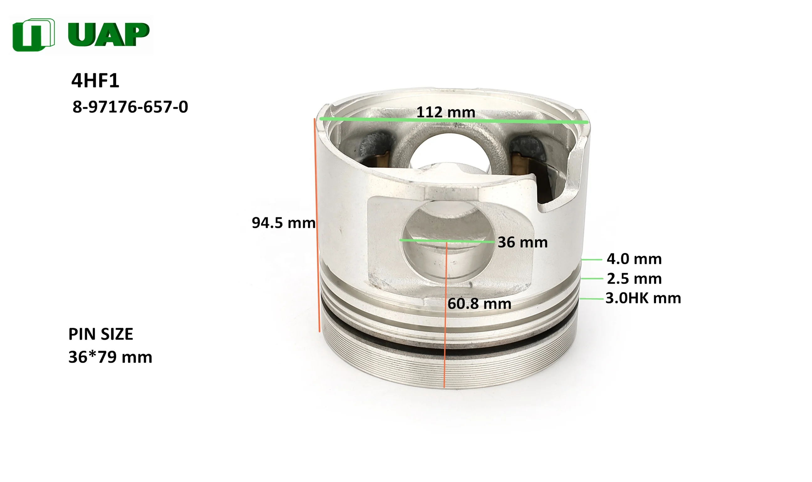 Tin Coated Piston Japanese Car Spare Parts 4hf1 Engine For Isuzu Oem No.8971766570 Buy 4hf1