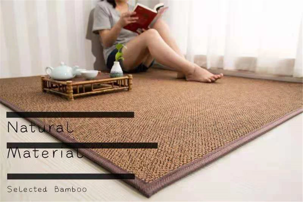 Japanischen Stil Weben Stroh Rattan Bambus Matratze Non Slip