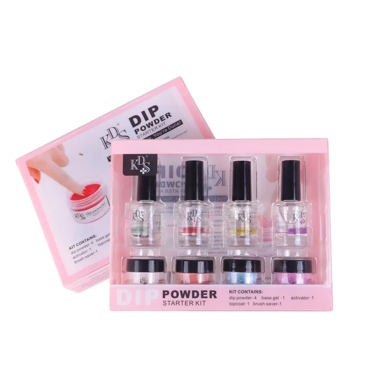 

KDS whole sets nail dip powder starter kit for dipping powder nails system, 240 colors available
