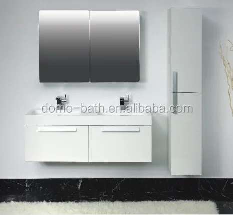 DOMO eenvoudige witte badkamer mirrored kast DS1201