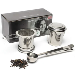 Image of Custom Logo Flower Loose Leaf Stainless Steel Tea Infuser