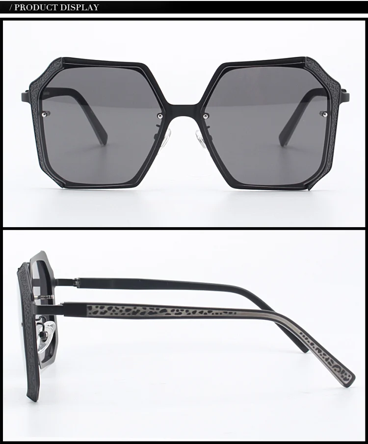 Lunettes de soleil polarisées UV400 en acétate et matel,, lunettes de soleil de haute qualité utilisé dans l'usine de lunettes chinoises