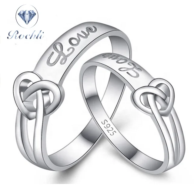 

Ready to ship Hot new products finger ring Couple silver Rings design good price for wedding engagement anniversary valentines, Picture