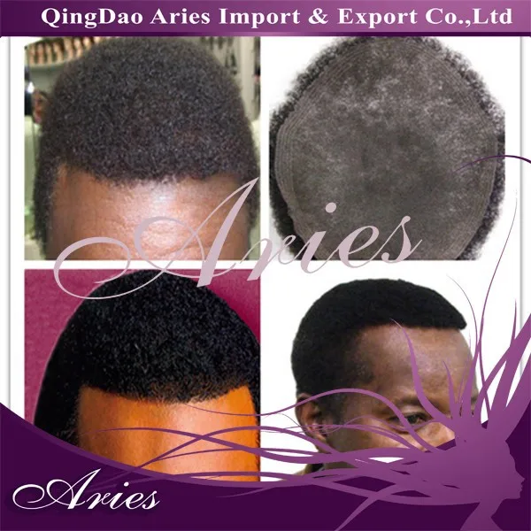 Best Selling Remy Human Hair Swiss Lace Afro Toupees For Black Men