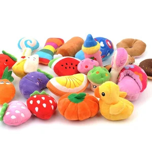 High Quality Vegetable Chew Stuffed Plush Kids Dog Toys