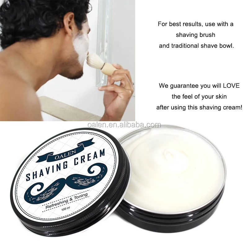 100ml  Private Label Wholesale Bulk Shaving Cream Sandalwood scents For men