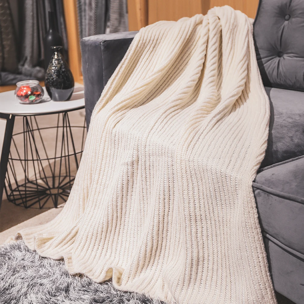 Super Soft Warm Cream Knit Throw Blanket Buy Knit Throw Blanket,Throw