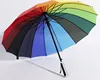 Favorites Compare Colourful 16 Panels High Quality Straight rainbow Umbrella
