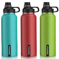 

Christmas promotional custom logo vacuum insulated thermal double wall stainless steel sports water bottle with handle