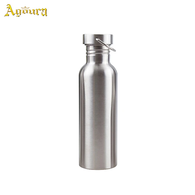 

single wall stainless steel sports water bottle