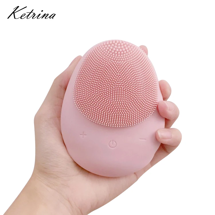 

Beauty machine ultrasonic types facial cleansing brush, Yellow/purple/blue/pink