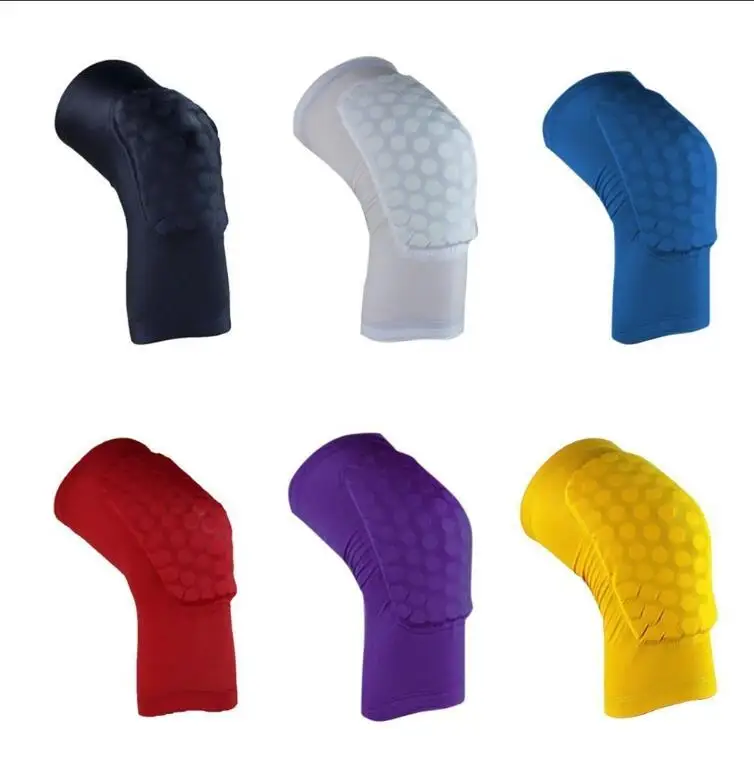 Reachs Strengthen Kneepad Honeycomb Knee Pads Crashproof Antislip Basketball Leg Knee Sleeve Protective Pad Support Sleeve Guard Padded Breathable Compression Wear Hexpad