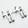 QWT 6.3mm Right Angle Crimp Terminal Spade Connector , Custom-Made tin plated cold pressed Welding 187 flag cable terminal