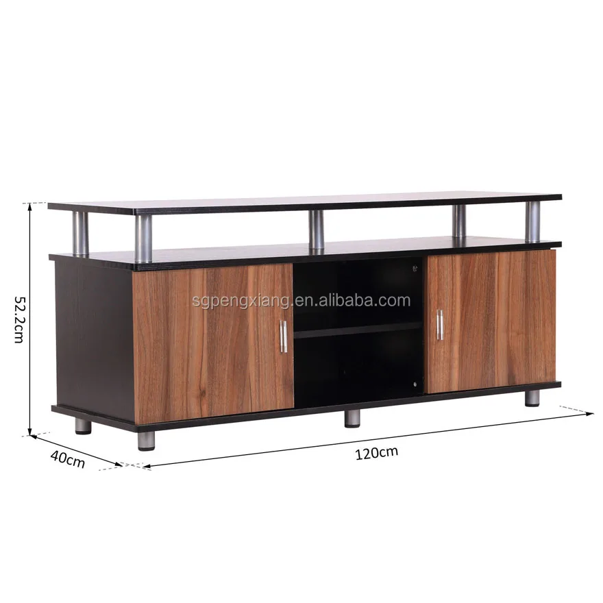 Px El131 Very Cheap Modern Oak Tv Unit 120cm Media Cabinet 2 Doors