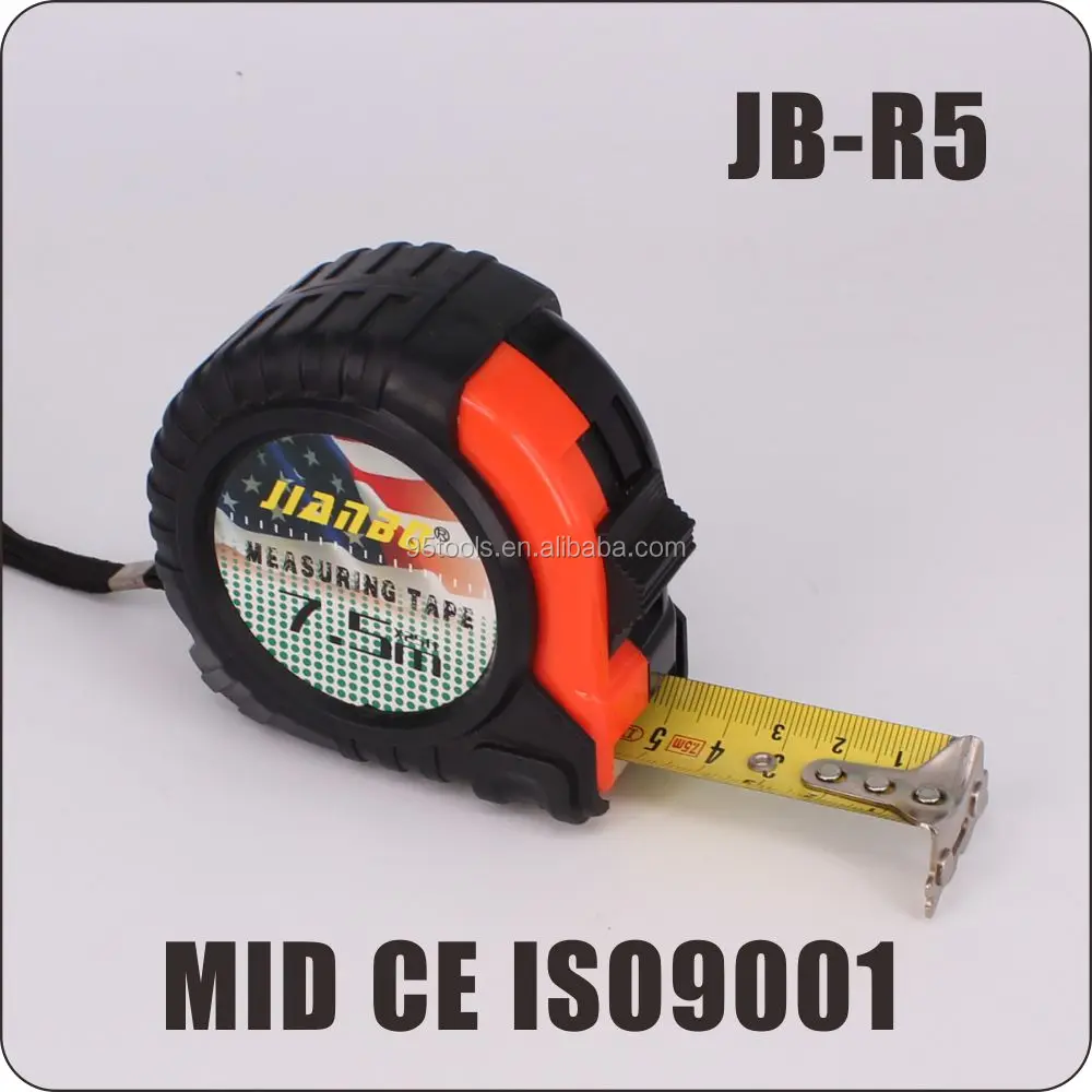 
3m 5m 7.5m 10m rubber coated auto lock tape measure with logo 