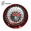 Lip polished forged 18 inch hot 5x100 wheels red deep dish rims for sale