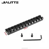 Jialitte 12 Slots Screws Curve Rifle Scope Picatinny Round Bottom 20mm Weaver Rail Mount Base Install Scope Hunting Caza J018
