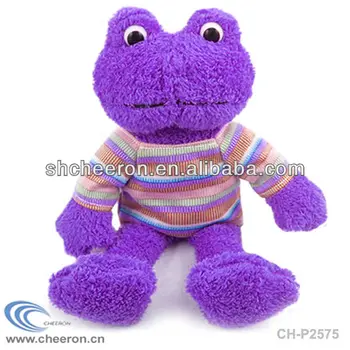 purple frog plush