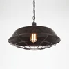 Rustic Iron Guard Bulb Barn pendant light